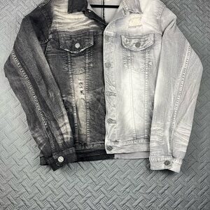 FWRD Denim Jacket in Black and Gray
